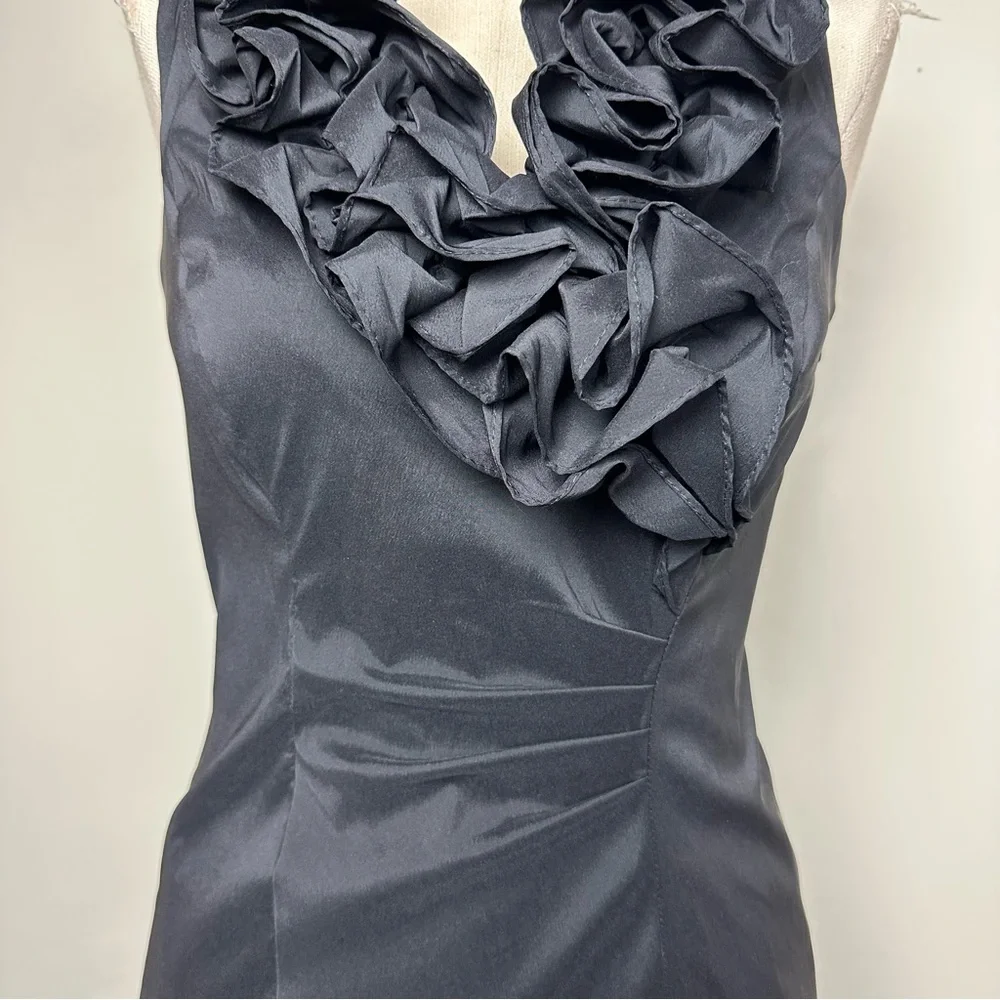 Xscape Ruffle Neck Dress - Picture 3 of 12